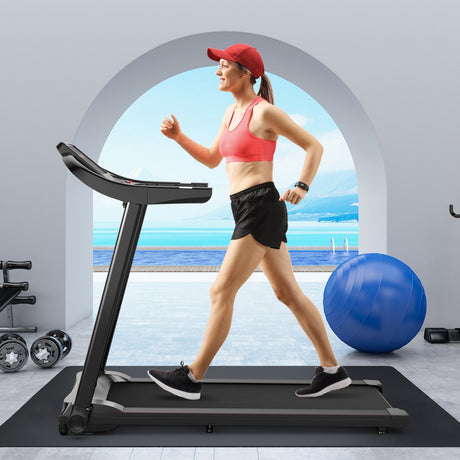 Cinta de Correr Eléctrica Plegable de 2.25HP con Pantalla LED HD y Altavoz con Control por APP