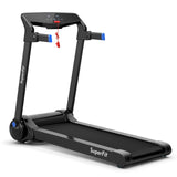 Cinta de correr eléctrica plegable de 3 HP con altavoz Bluetooth