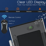 Cinta de Correr Plegable 2 en 1 con Control Remoto y Pantalla LED-Plateada