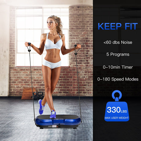 3D Vibration Plate Fitness Machine with Remote Control