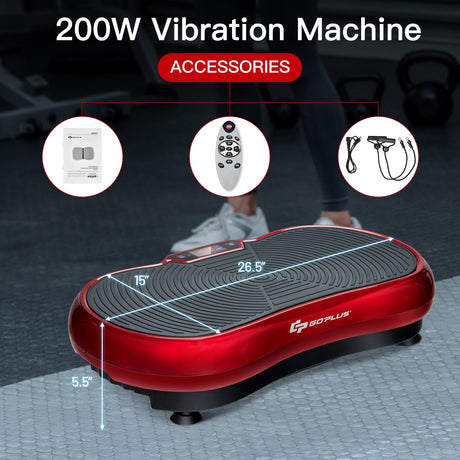 3D Vibration Plate Fitness Machine with Remote Control