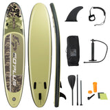 Tabla de surf inflable de 11 pies con remo y bolso