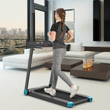 Cinta de correr eléctrica plegable compacta con control por aplicación y altavoz