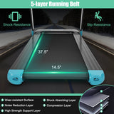 Cinta de correr eléctrica plegable compacta con control por aplicación y altavoz