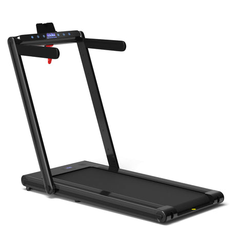 Cinta de correr plegable 2 en 1 con doble pantalla LED
