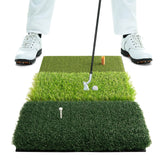 Alfombrillas de golf 3 en 1 con 3 tees de goma