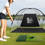 Alfombrillas de golf 3 en 1 con 3 tees de goma