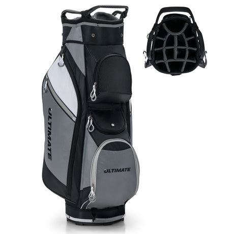 Bolsa de golf de pie de 14 divisores con capota impermeable para la lluvia