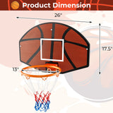 Partidos de baloncesto interiores y exteriores con tablero grande inastillable
