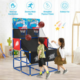 Juego de baloncesto arcade para niños con 4 balones y bomba de aire
