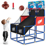 Juego de baloncesto arcade para niños con 4 balones y bomba de aire