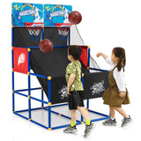 Juego de baloncesto arcade para niños con 4 balones y bomba de aire