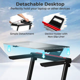 Cinta de correr plegable 3 en 1 con escritorio grande y pantalla LCD