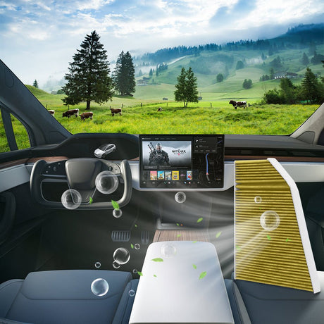 Activated Carbon Cabin Air Filter for Model X | HEPA PM2.5 Filtration
