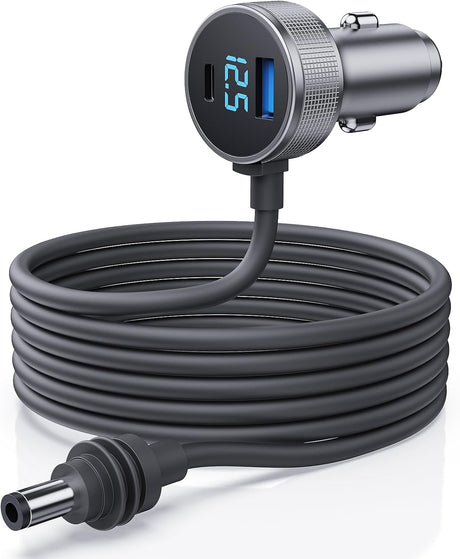 Starlink Mini Car Charger with Digital Display | 100W Type-C Power Cord