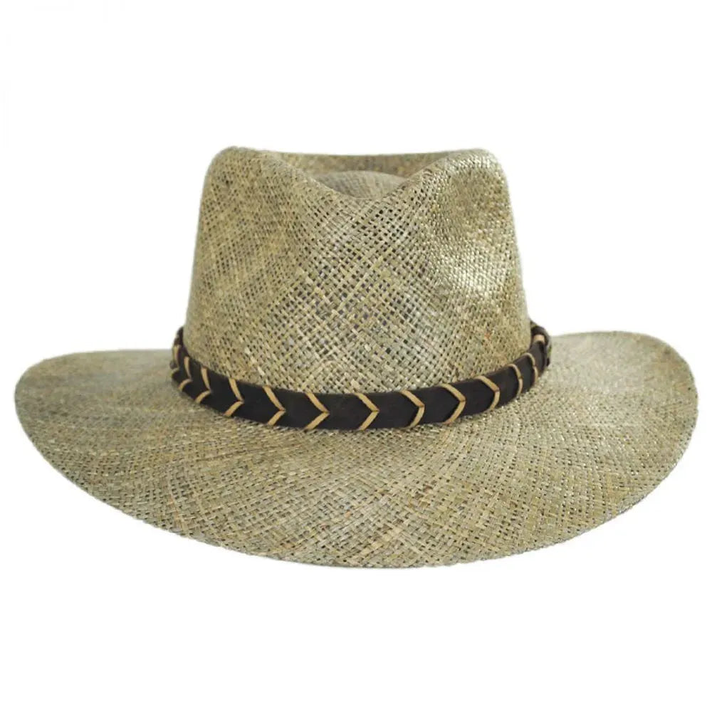 Stetson Alder – Sombrero de Sol Fedora de Paja con Protección UPF 50+