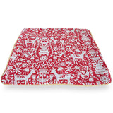 Set of 2 White Deer in the Woods Christmas Throw Cushion Pillow Covers