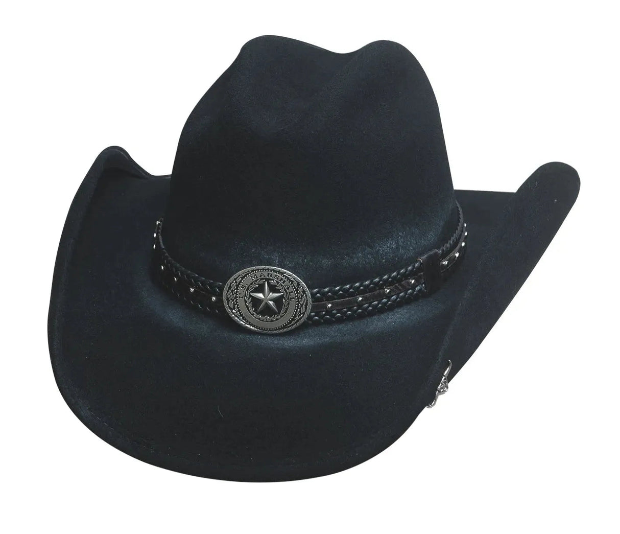 Sombrero vaquero de fieltro de lana suave y plegable Bullhide Stray Bullet