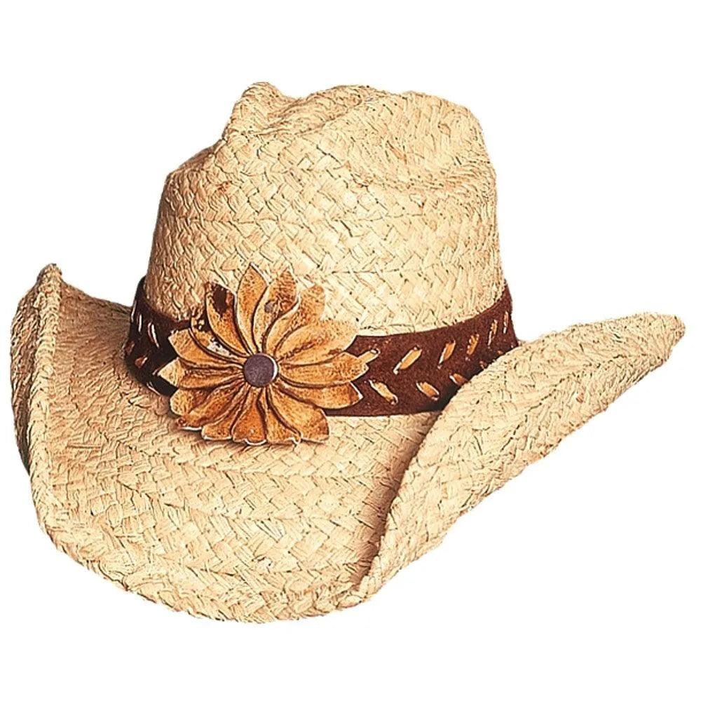 Sombrero Vaquero de Paja para Mujer Bullhide Sunset