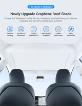 Glass Roof Sunshade for Tesla Model 3 | TESERY