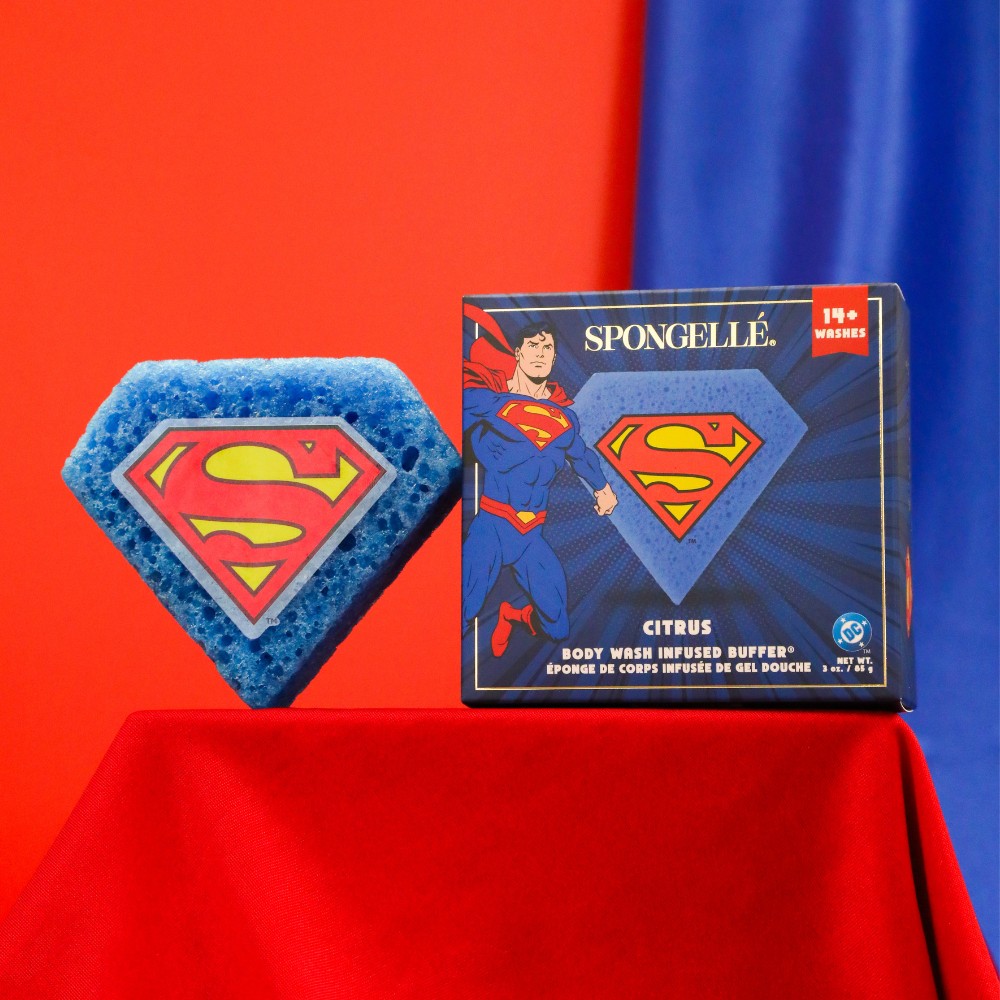 Esponja Exfoliante Corporal Superman™ Cítrico | Superhéroe de DC