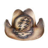 Sombrero vaquero de paja Peter Grimm Grateful Dead SYF Nothing But A Good Time (marrón)