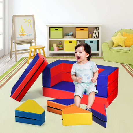 Juego de 4 figuras de espuma para gatear y trepar para niños pequeños