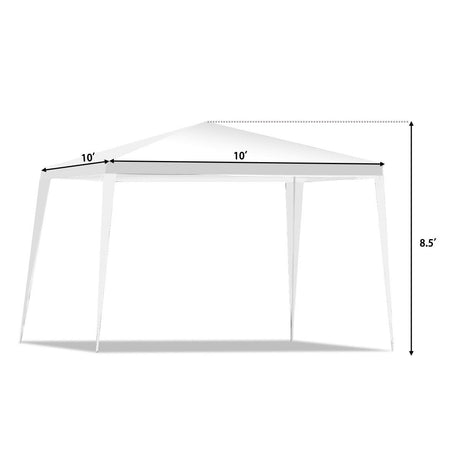 Carpa de dosel para boda al aire libre de 10 x 10 pies para patio trasero