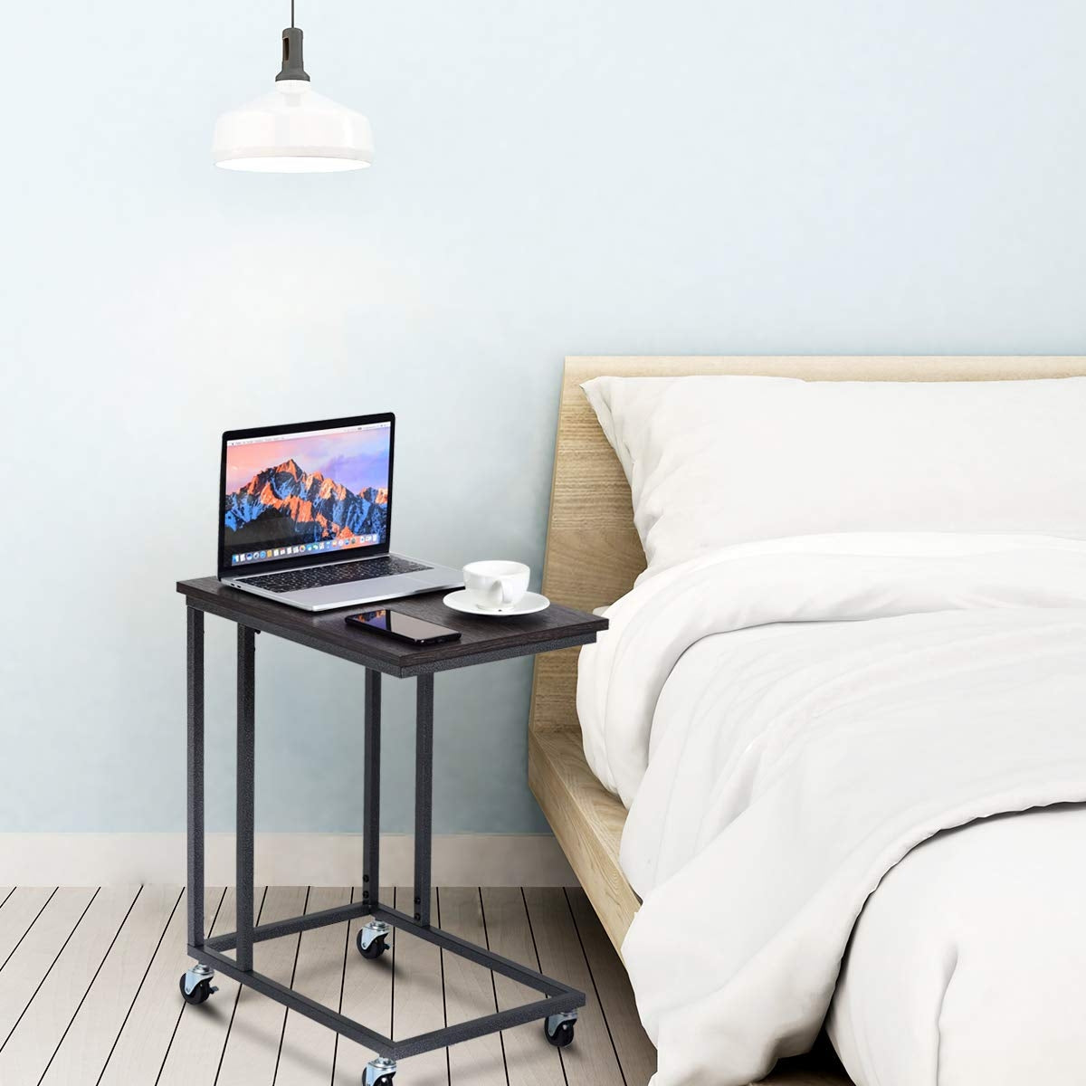 Soporte para portátil, sofá, mesa auxiliar móvil multiuso