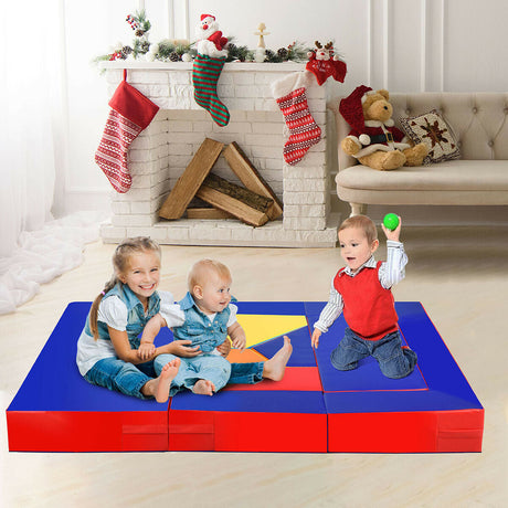 Juego de 4 figuras de espuma para gatear y trepar para niños pequeños