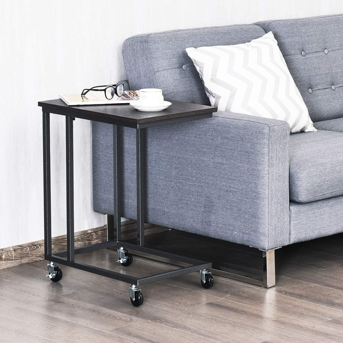 Soporte para portátil, sofá, mesa auxiliar móvil multiuso