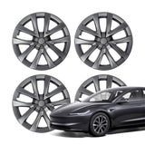 TESERY 18″ Wheel Caps S Plaid Style for Tesla Model 3 (4PCS)