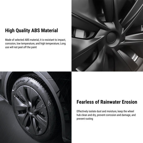 TESERY 19″ Gemini Dark Wheels Cover for Model Y (4PCS)