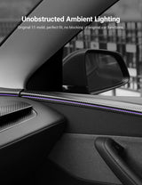 TESERY Dry Carbon Fiber Door Trim Cover for Tesla Model Y Juniper