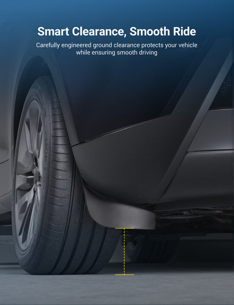 TESERY Hidden Mud Flaps for Model Y Juniper/ Model YL | Invisible Protection