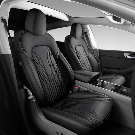 TESERY Nappa Leather Seat Covers for Model 3 Highland & Model Y Juniper
