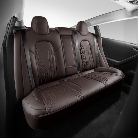 TESERY Nappa Leather Seat Covers for Model 3 Highland & Model Y Juniper