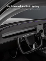 TESERY Real Dry Carbon Fiber Dashboard Cover Overlay for Model 3 Highland / Model Y Juniper