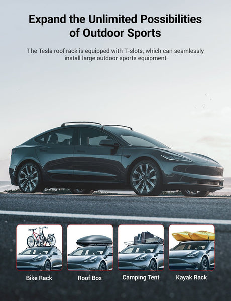 TESERY Roof Rack for Tesla Model 3 Highland / Model Y (Set of 2)