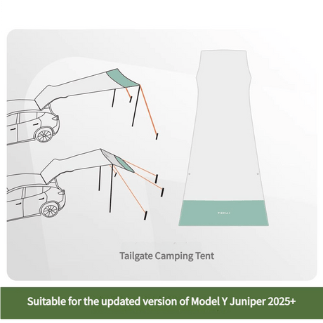 TESERY Tailgate Camping Tent for Tesla Model Y Juniper
