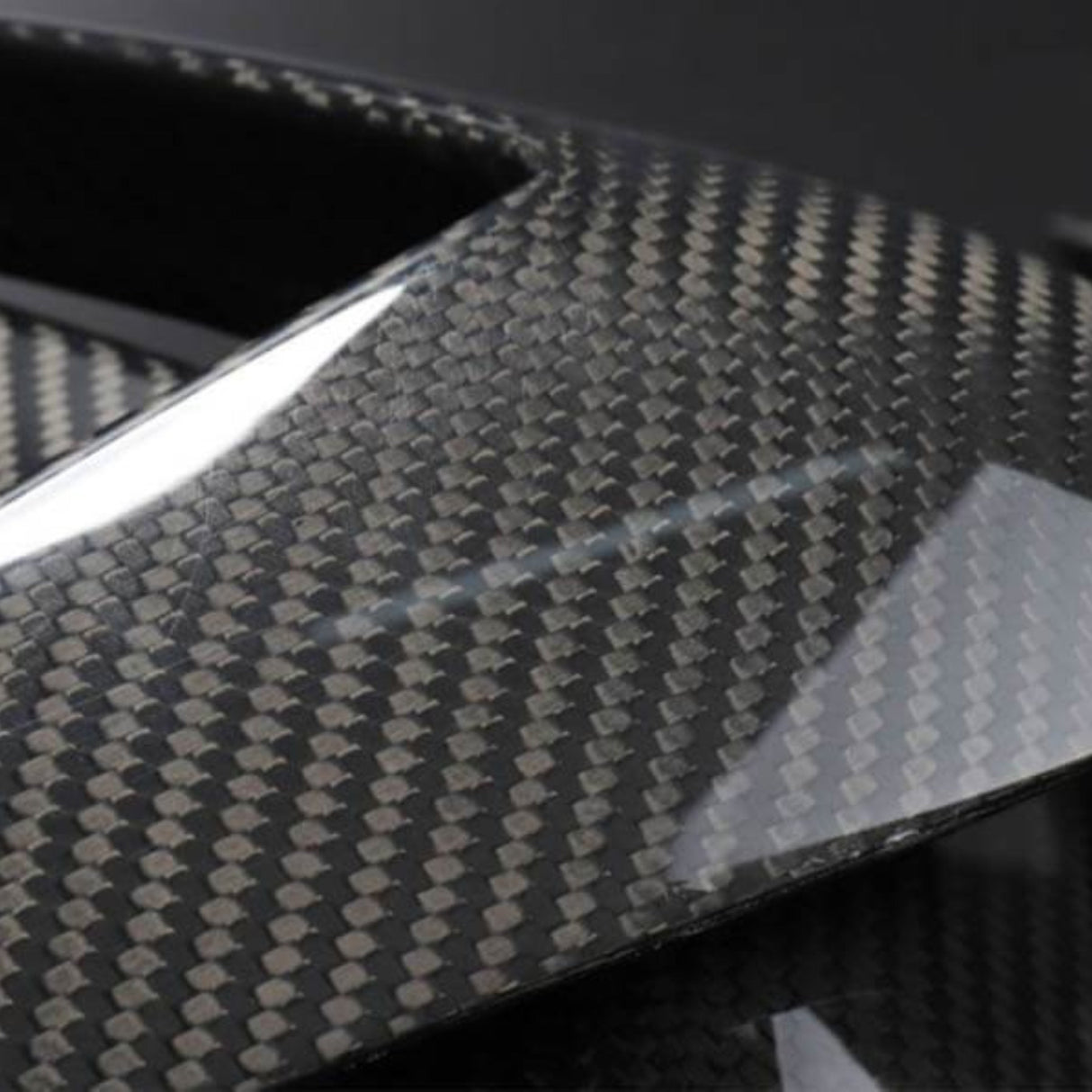 TESERY Tesla Model 3 Fog Light Trim - Carbon Fiber Exterior Mods