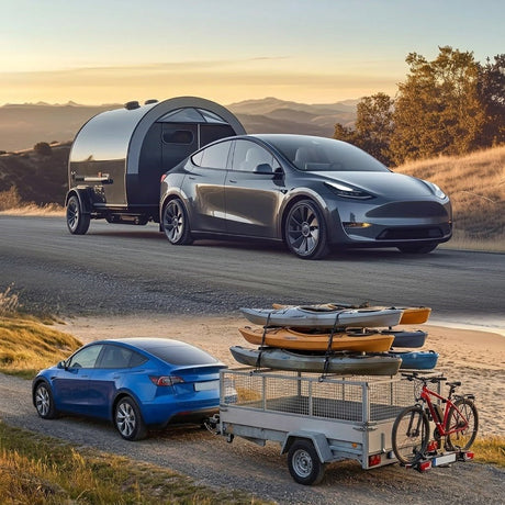 TESERY Trailer Tow Hitch for Model Y | 6500 lbs Capacity | No-Drill Install