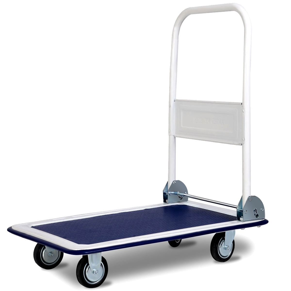 Carretilla de plataforma plegable de 150 kg para almacén