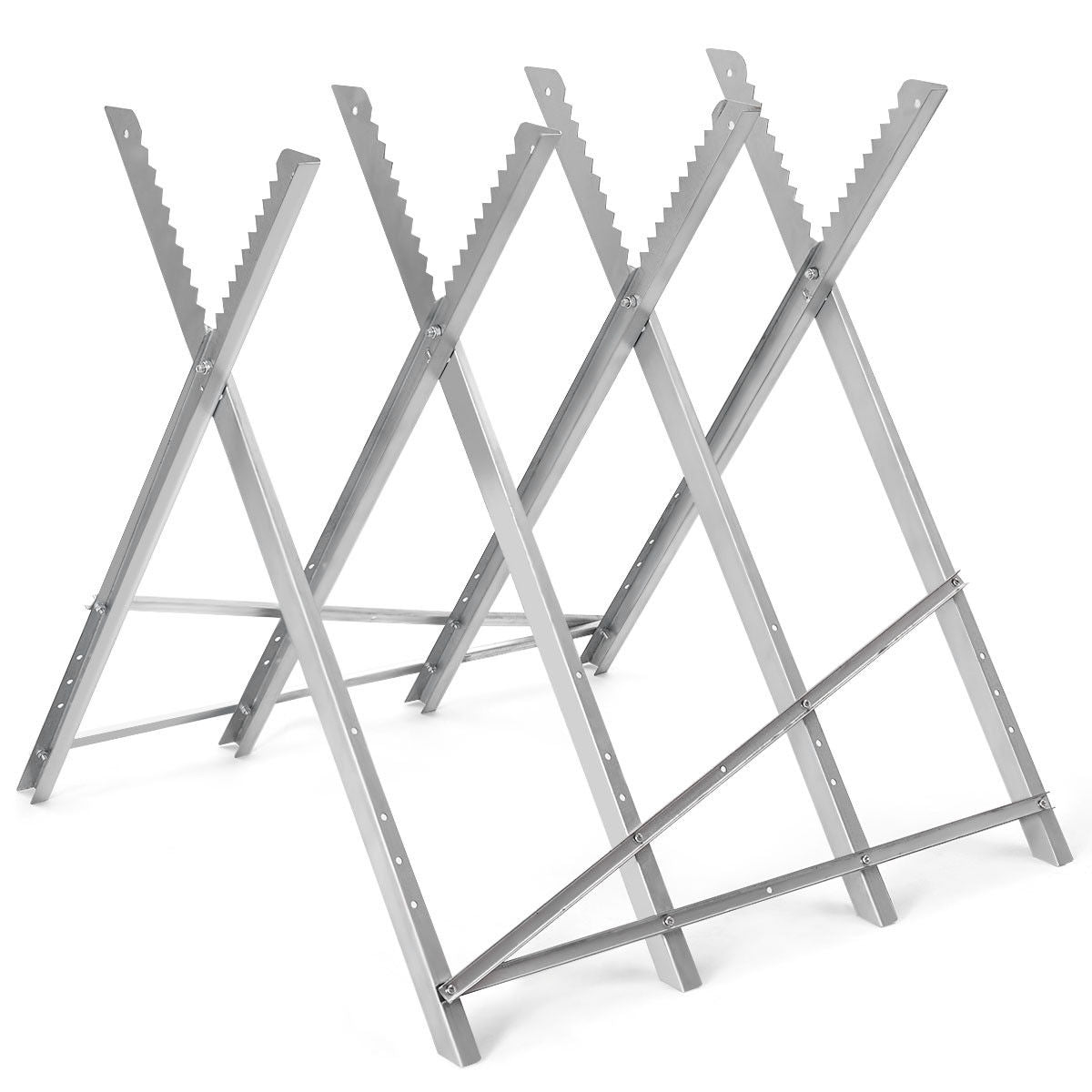Caballlete de sierra plegable portátil de acero de alta resistencia de 220 lb