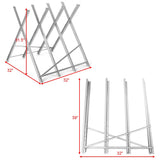 Caballlete de sierra plegable portátil de acero de alta resistencia de 220 lb