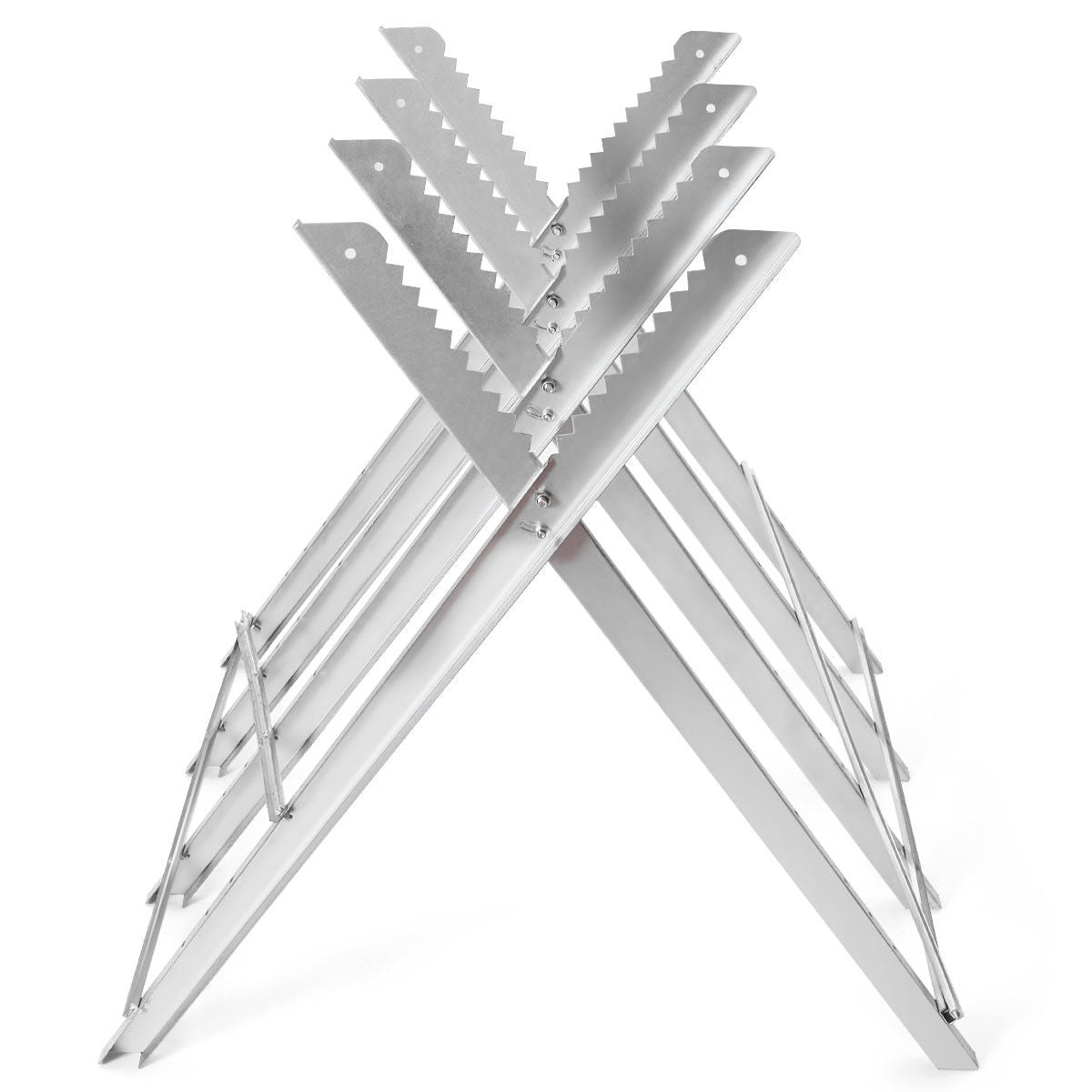 Caballlete de sierra plegable portátil de acero de alta resistencia de 220 lb