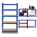 29.5 x 59 Inch Adjustable 5-layer 2000 lbs Capacity Tool Shelf-Blue