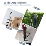 Escalera Plegable de 4 Peldaños con Plataforma Antideslizante y Capacidad de 150 kg