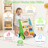 Toddler Push Walker Activity Center Toy with Burr-free Handle