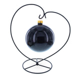 Heart-Shaped Hanging Photo Picture Frame and Black Metal Ornament Stand 9.75 Inches